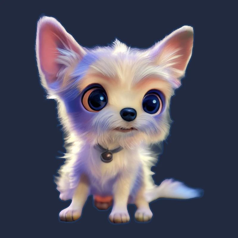 petit chien blanc