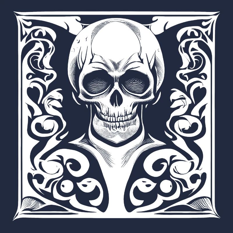 Halloween- oder Horror- Totenschädel