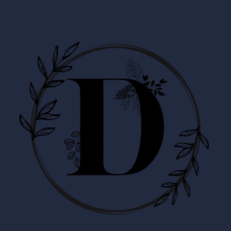 Blumenbuchstabe D