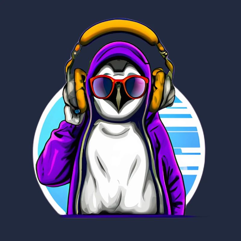 Cooler Pinguin mit Pullover