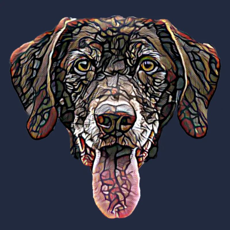 Visage de Labrador Retriever au chocolat