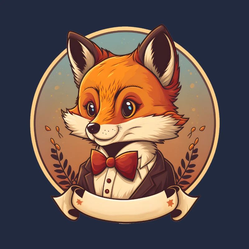 Mignon Rusé Mignon Cartoon Fox