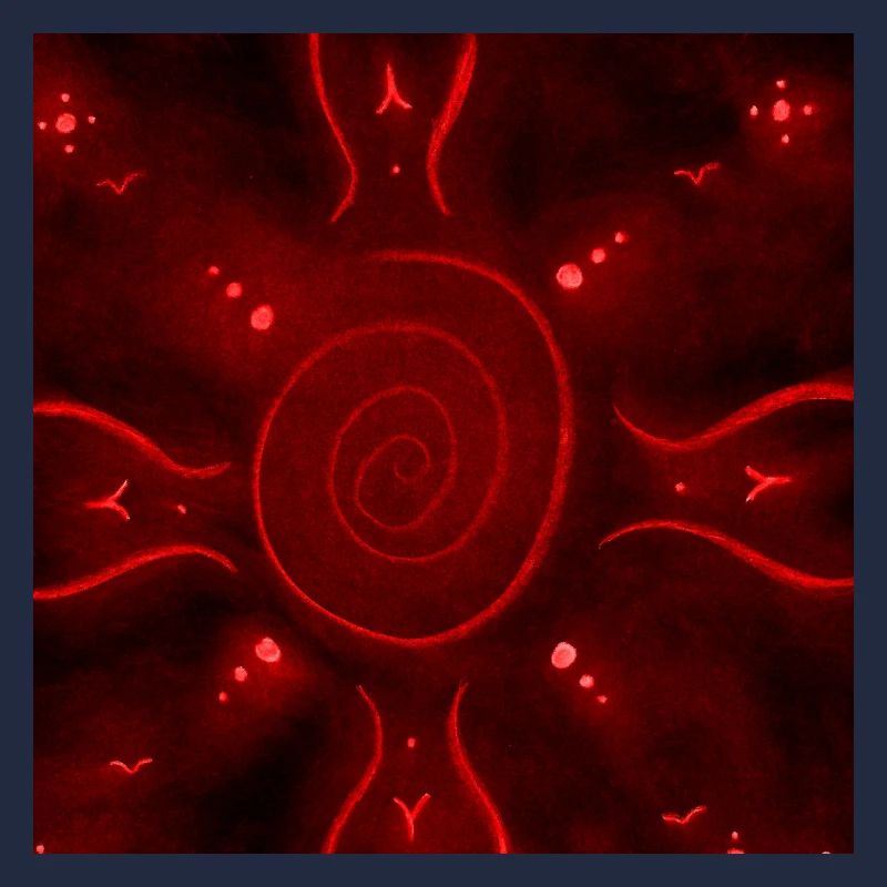 SONNIGES ROTES MANDALA