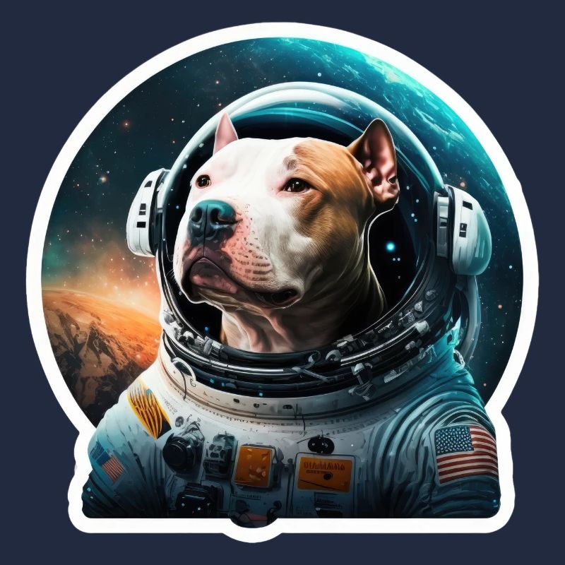 Pitbull dans l’espace, drôles de chiens, Spacedogo!