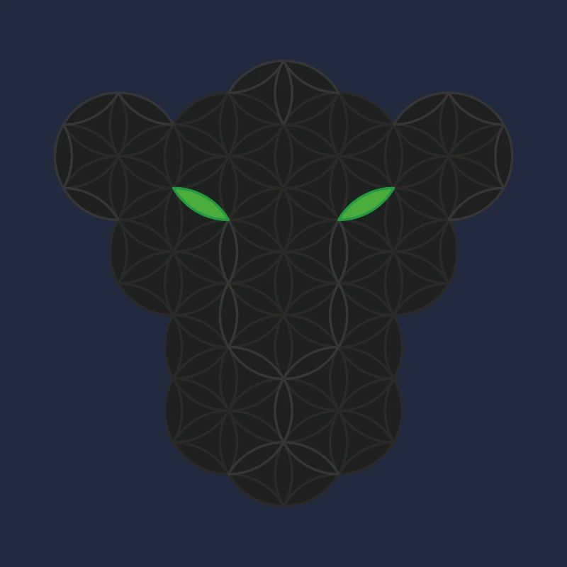 Sacred Panther - Schwarzer Panther des Lebens.