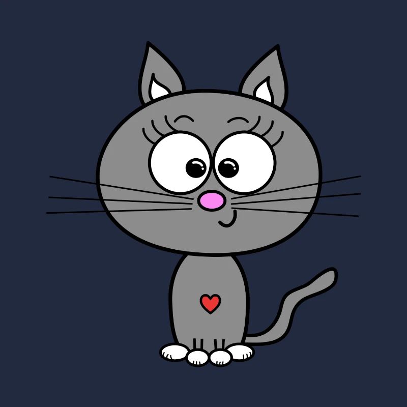 Gris chat