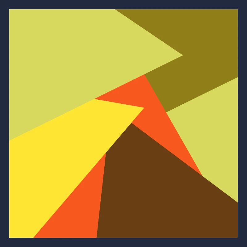 brun vert rouge jaune abstrait