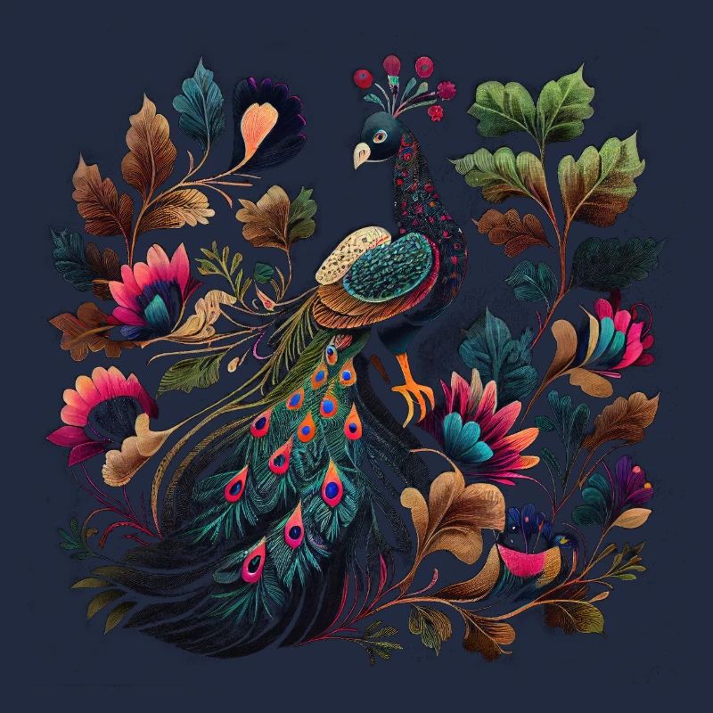 Pfau im Garten