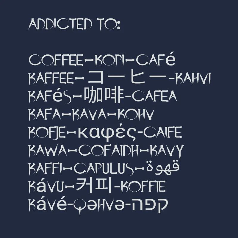 coffee in many languages