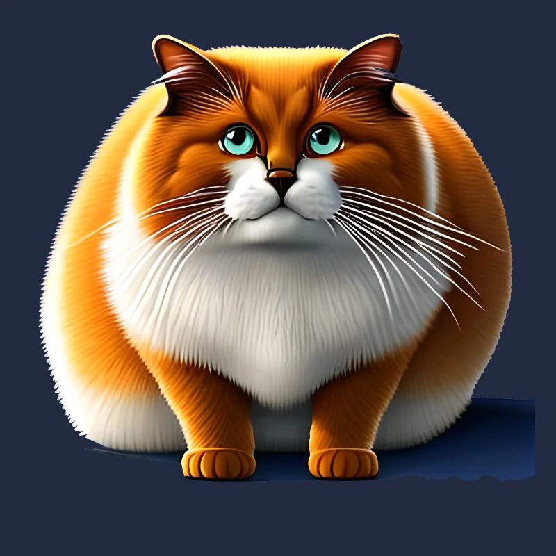 Gros chat avec fourrure moelleuse