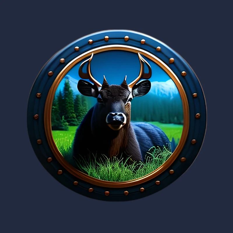 Hirsch im Gras