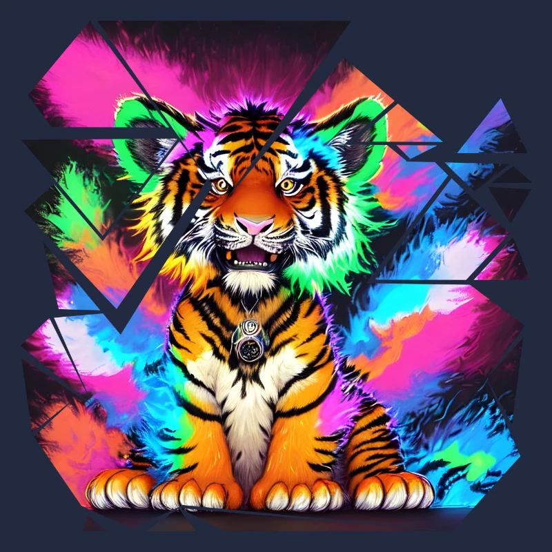Tigre Ourson de joie