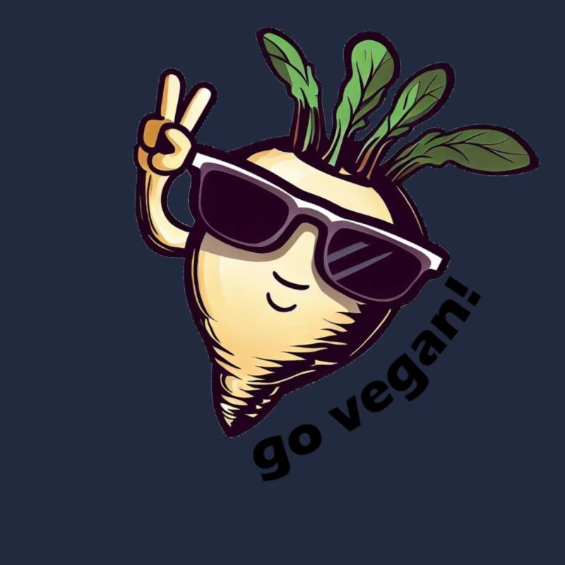 Cute vegan turnip. Peace!