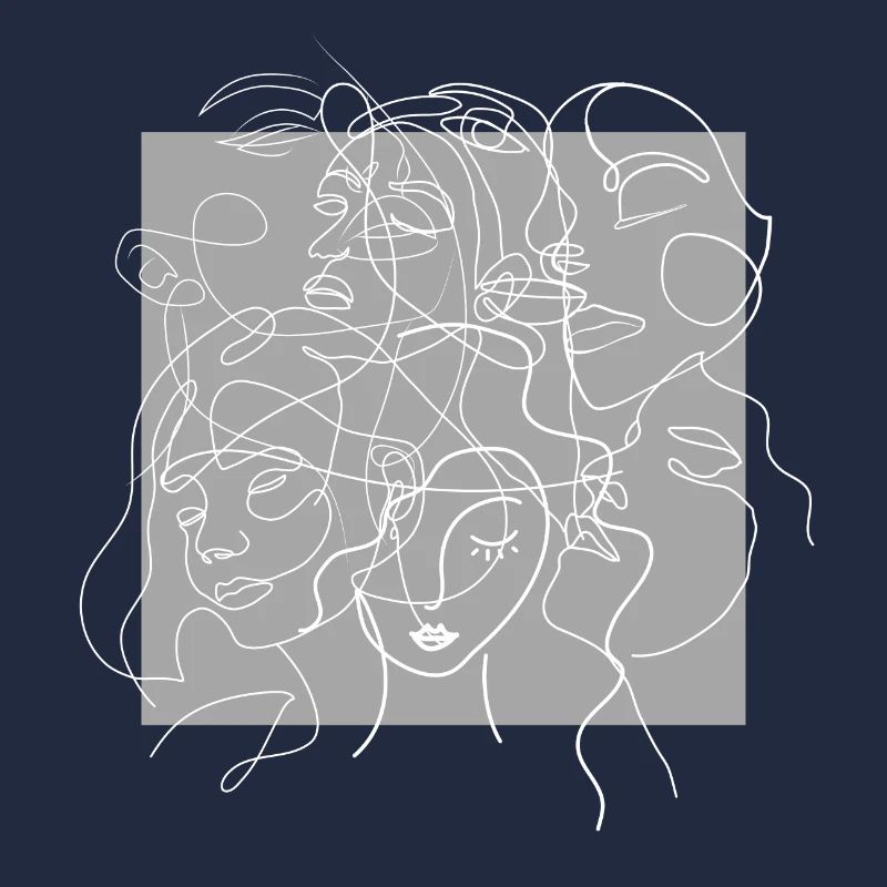 Face line grey