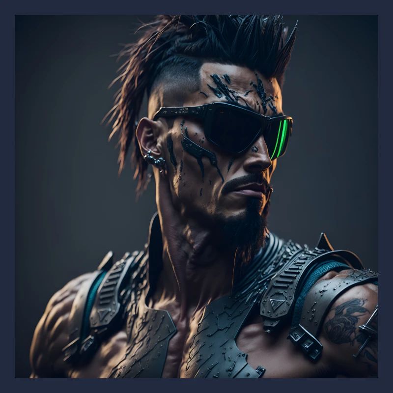 Future Cyberpunkt Warrior
