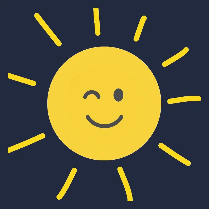 Lachende Sonne