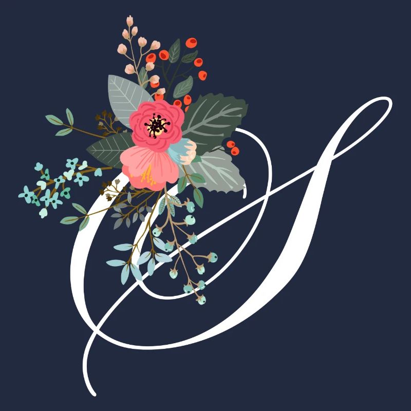 Blumige Buchstaben