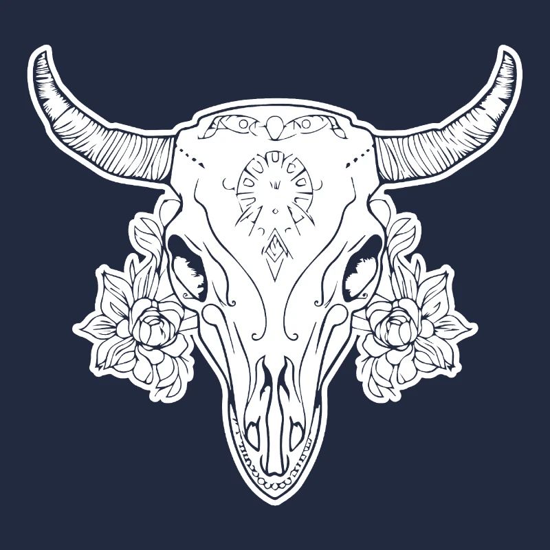 Cow Skull Boho