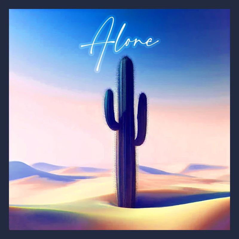 Alone cactus