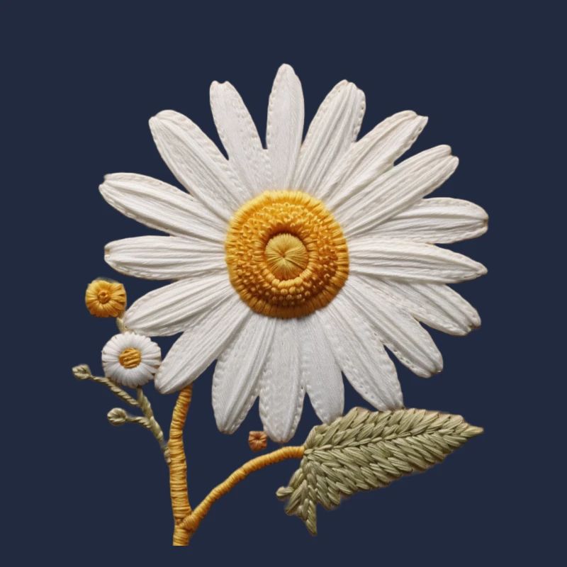 Embroidered Daisy