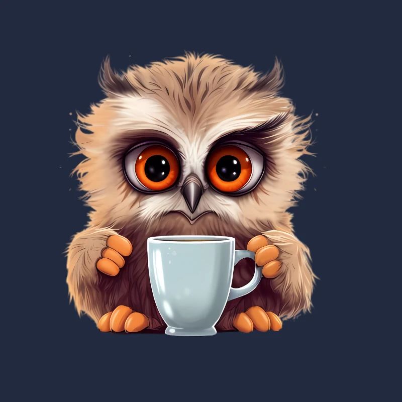 Niedliche Wachsame Eule | Nachtschwärmer Eule