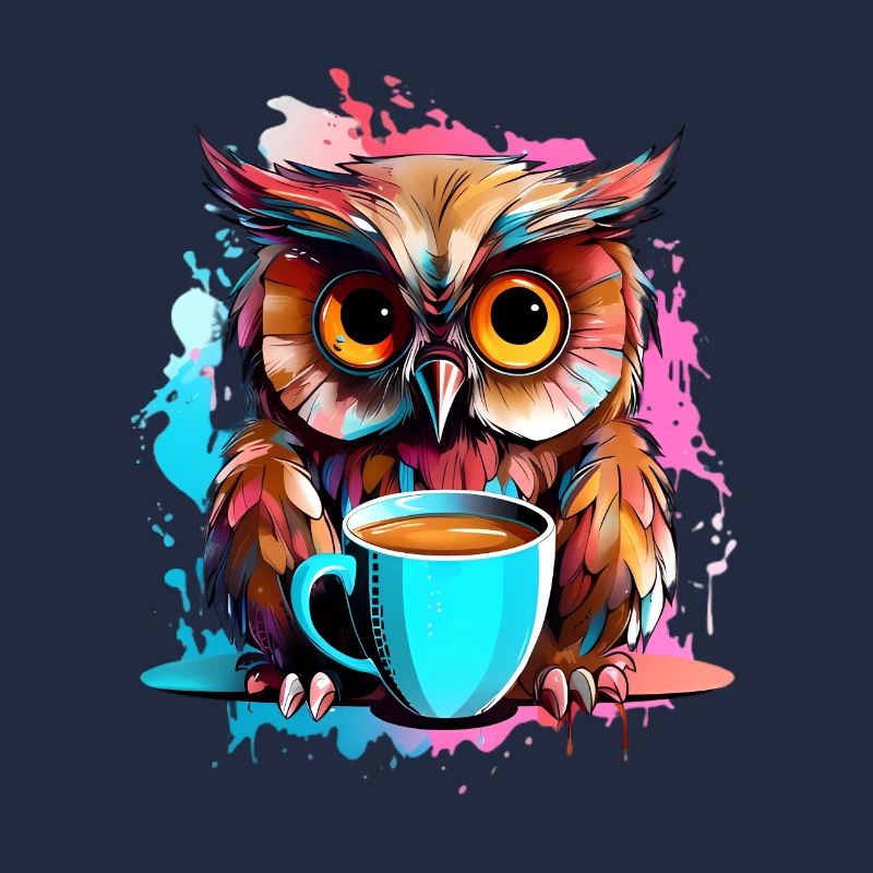 Niedliche Wachsame Eule | Nachtschwärmer Eule