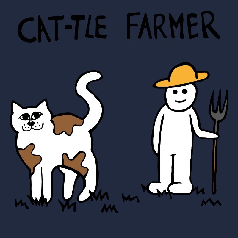 Rinder Katze Bauer
