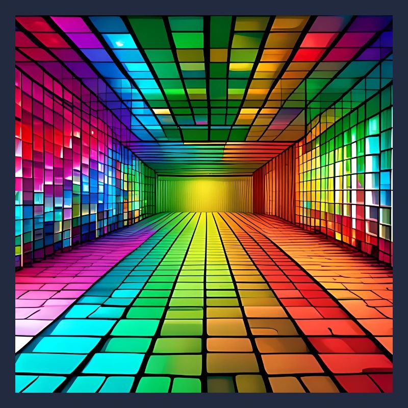 3D-Regenbogen-Quadrate