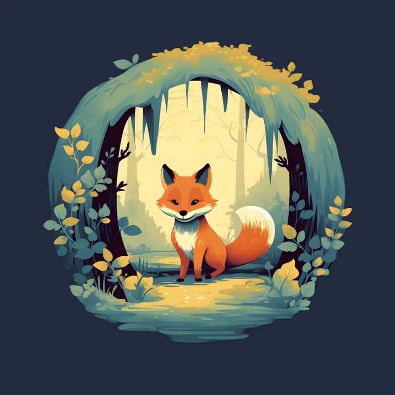 Fairy-tale forest fox