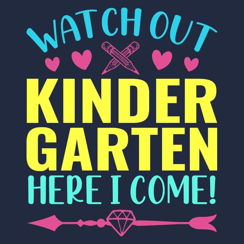 Kindergarten Kindergärtner Lehrer Regenbogenfarben