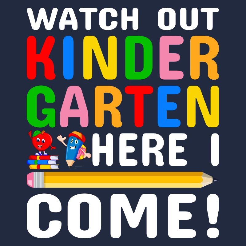 Kindergarten Kindergärtner Lehrer Regenbogenfarben