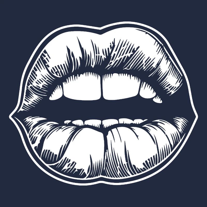 Lèvres, bouche, baisers lèvres