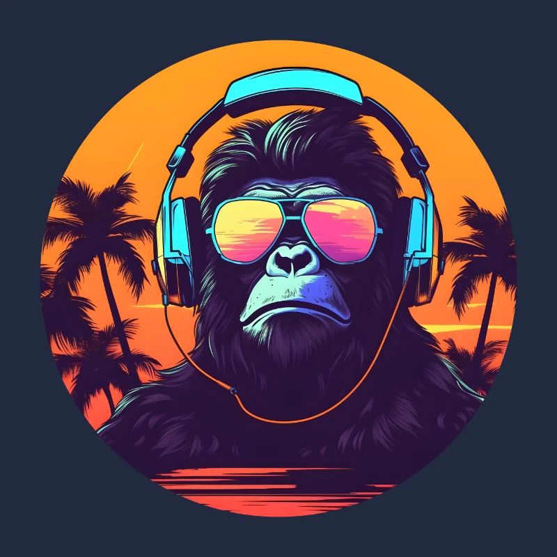 Synthwave DJ Gorilla