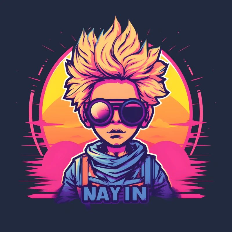 Synthwave Boy Sunset