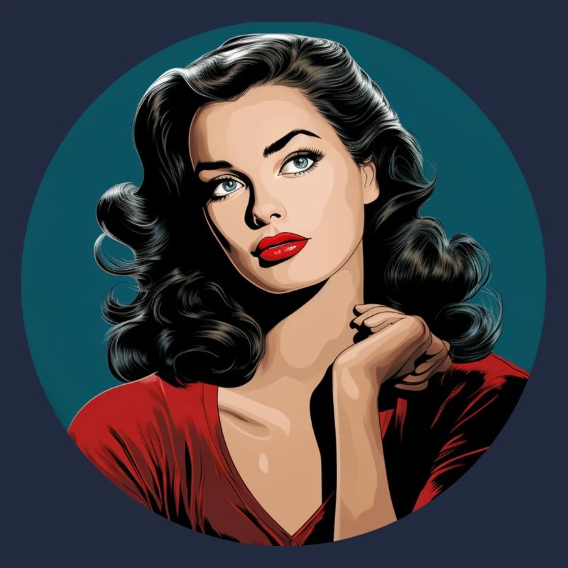 Die moderne Frau im Retro-Stil