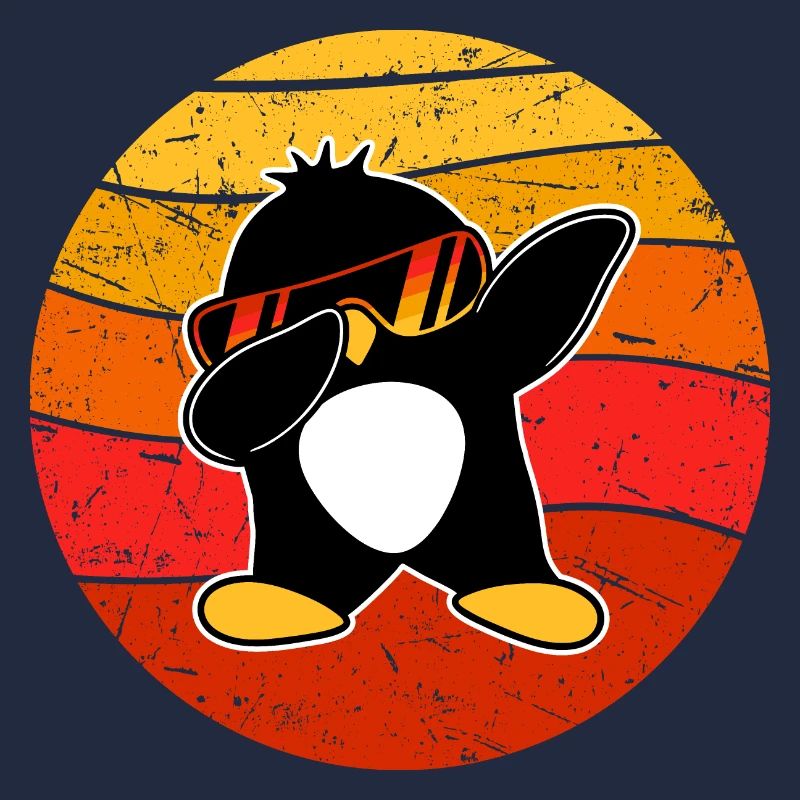 Funny Dabbing Penguin Cool Dab Dance Dance Pose