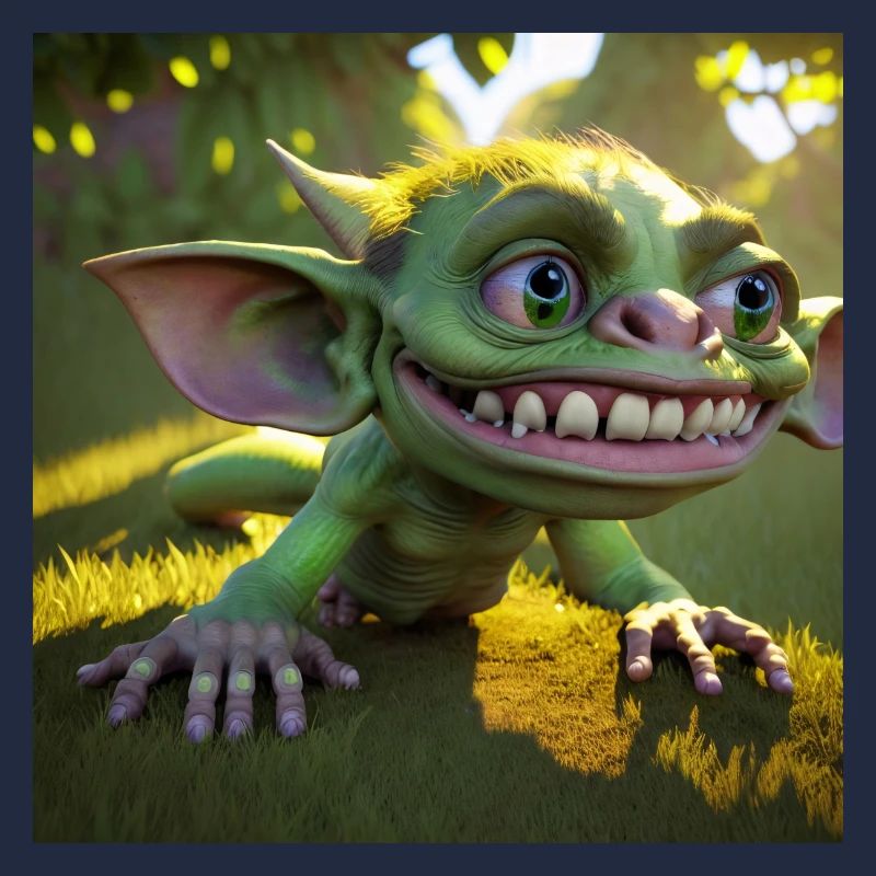 Drôle de gobelin vert
