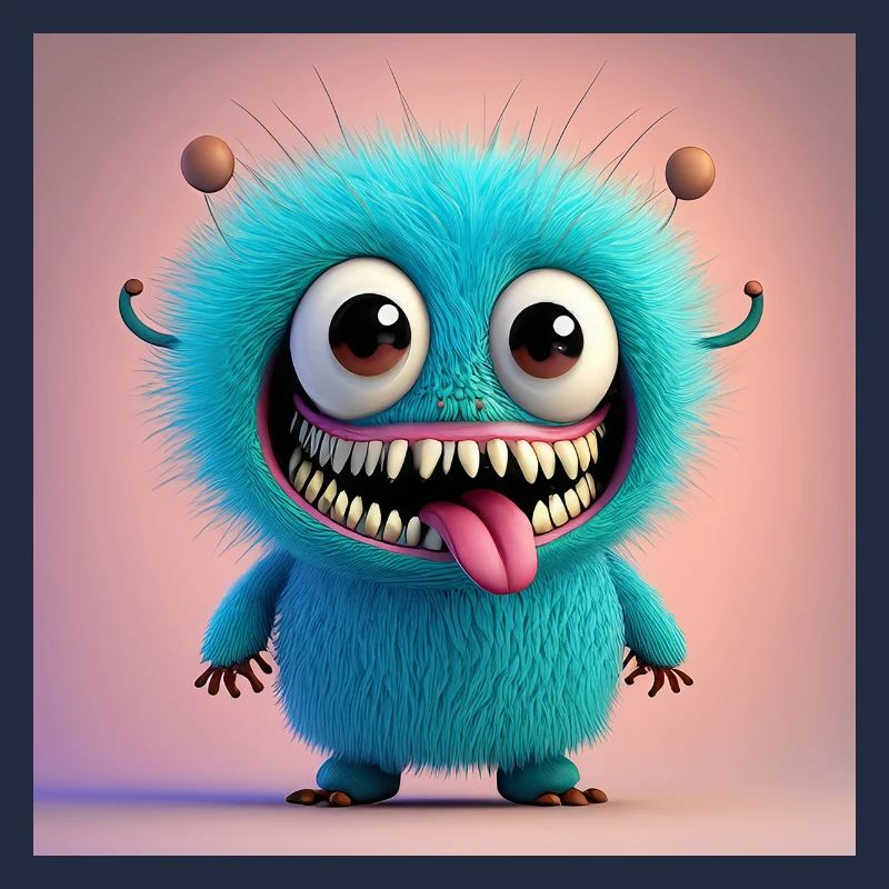 Joyeux Halloween monstre mignon effrayant drôle effrayant effrayant