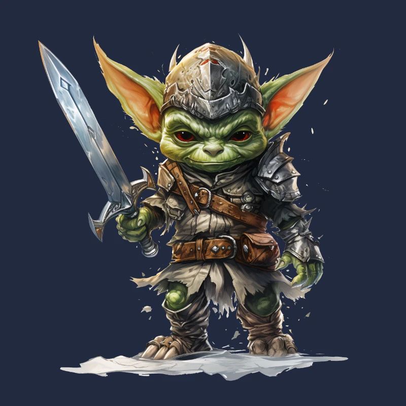 Tapferer Ritter der Goblins Fantasy