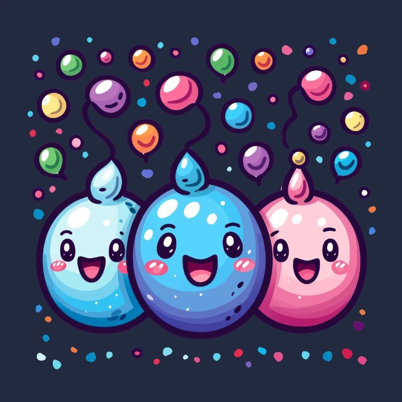Joie de carnaval avec des confettis