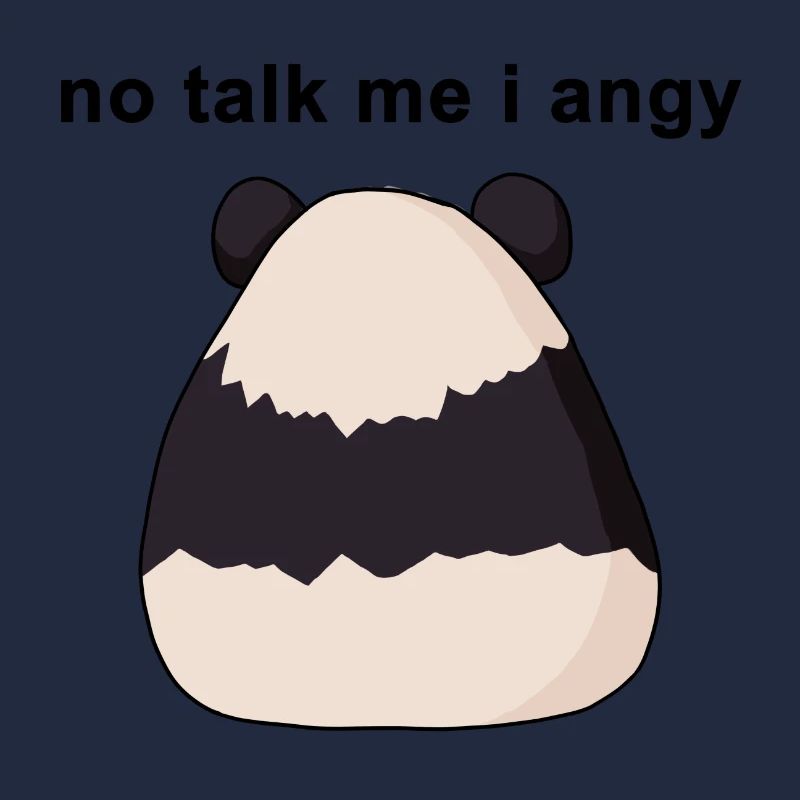 nein rede mich ich angy meme panda illustration