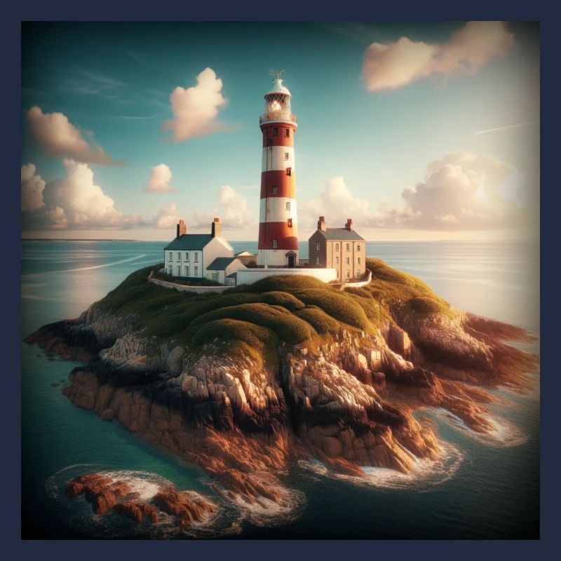 Un phare sur une île isolée