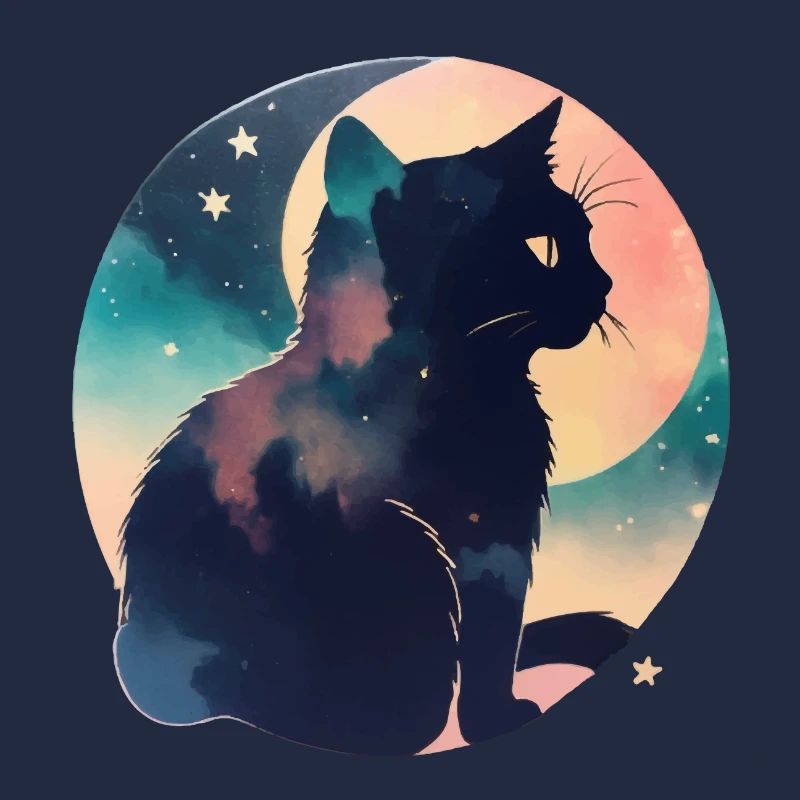Chat dans les étoiles