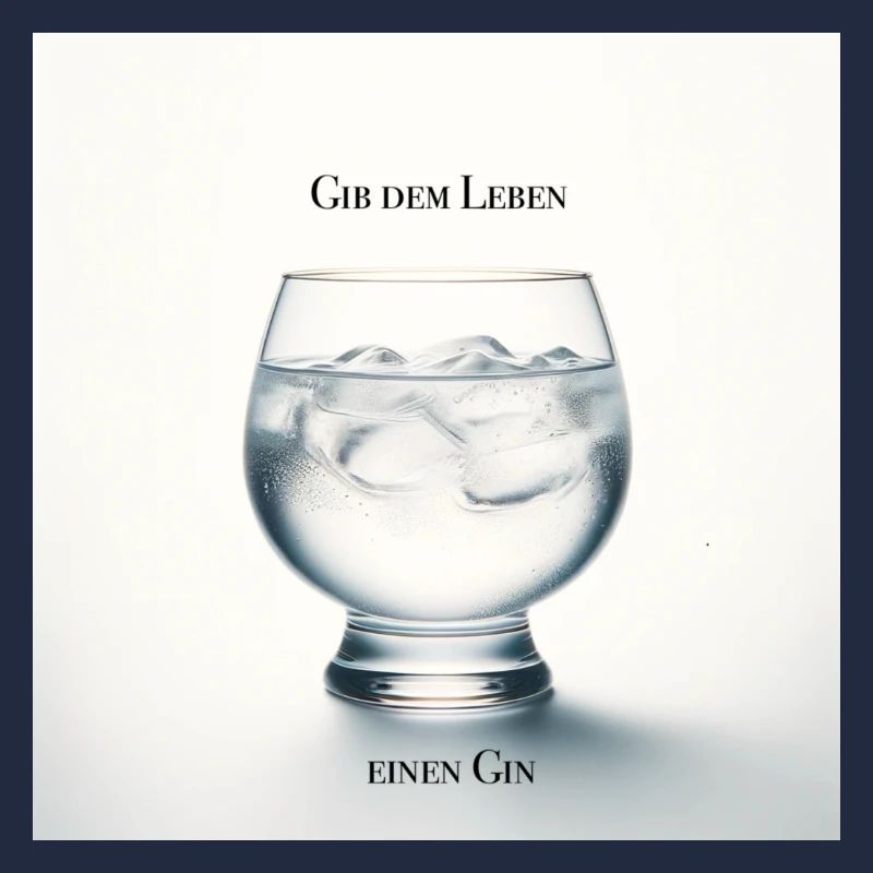Gib dem Leben einen Gin - Trinkspruch