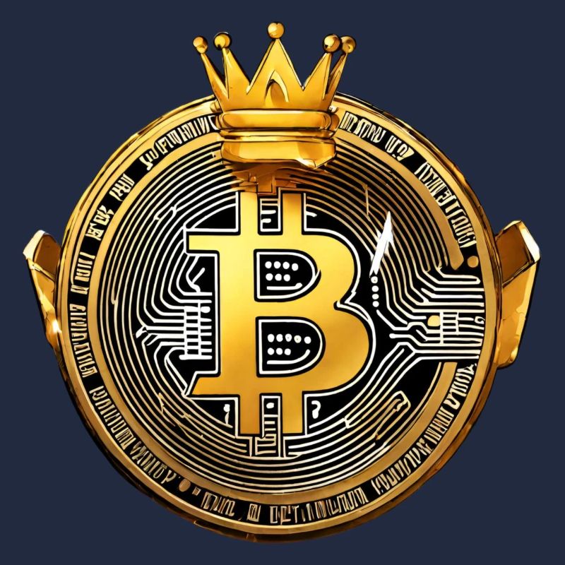 King Bitcoin - Cool Bitcoin Logo