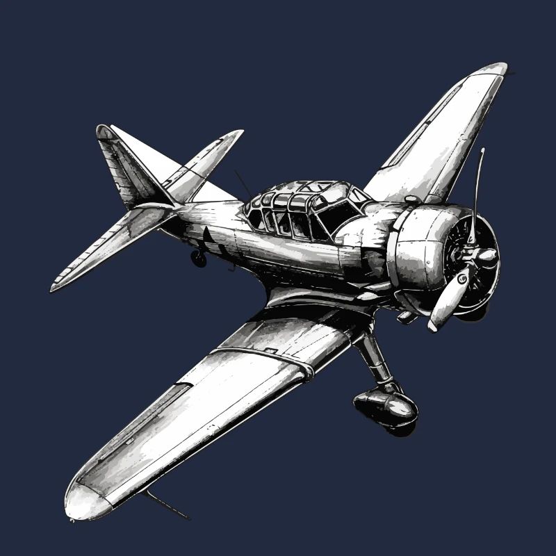 a stencil for a plane tattoo