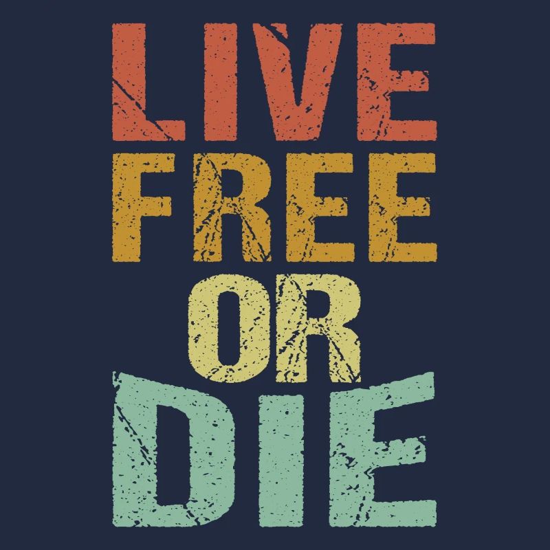 Leben Frei Oder Sterben Retro Nature Vintage Neu