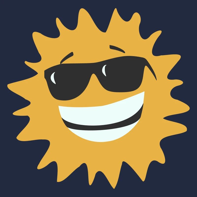 Sonne mit Brille