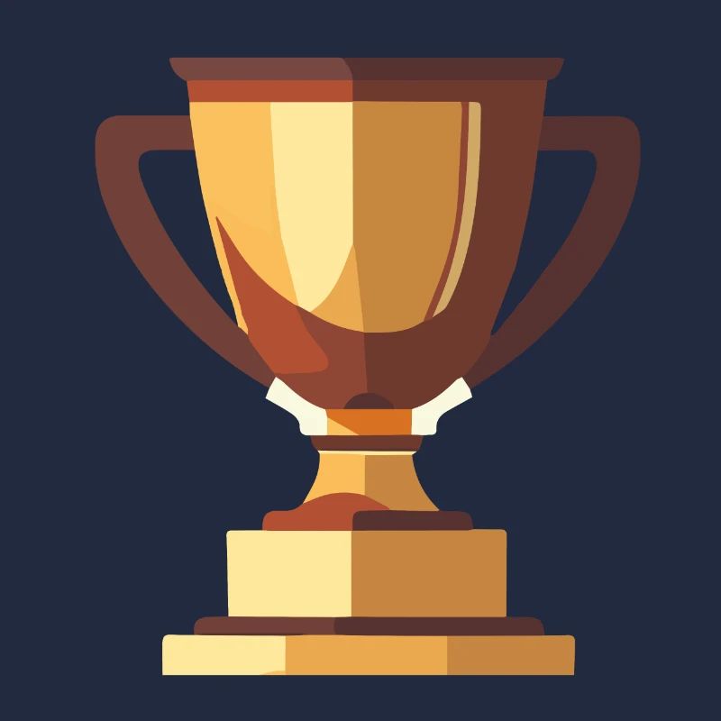 Gewinner Trophäe Gold