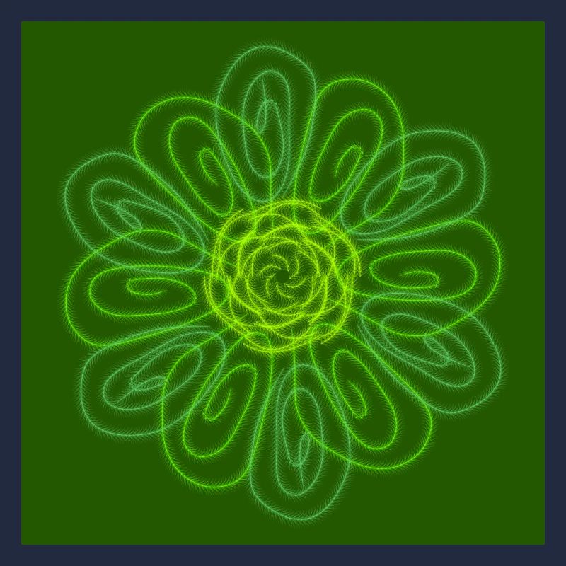 Abstrakte grüne Blume